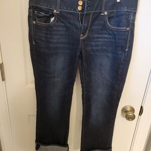 American Eagle Outfitters Dark Wash Capris